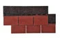 Bardeau Rectangle Bitume Rouge L.0.336 X L.0.78 M Iko