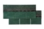 Bardeau Rectangle Bitume Vert L.0.336 X L.0.78 M Iko