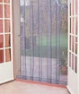 Rideau Portière Moustiquaire Arles Morel, Bleu, 220X100Cm