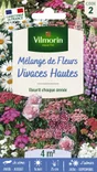 Mélange de fleurs vivaces hautes multicolore