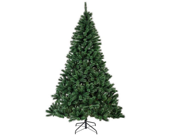 Sapin artificiel vert Canada 240cm d150 1916 pointes pied métal d61