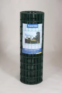 Grillage Superclos Plus vert, maille 100 x 50 mm, diam. 2.1 mm, H. 1 x L. 25 m