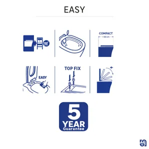 Cuvette pour WC suspendu, SENSEA Easy