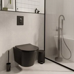 Cuvette pour wc suspendu sans bride studio noir