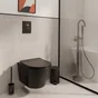 Cuvette pour wc suspendu sans bride studio noir