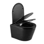 Cuvette pour wc suspendu sans bride studio noir