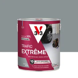 Peinture sol Trafic extrême V33, RAL 266, gris foncé satiné, 2.5 l