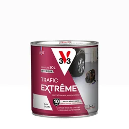 Peinture sol Trafic extrême V33, RAL 9016, blanc satiné, 0.5 l