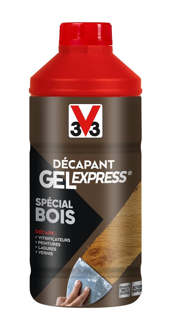 Décapant Bois V33 Gel Express, 1 L