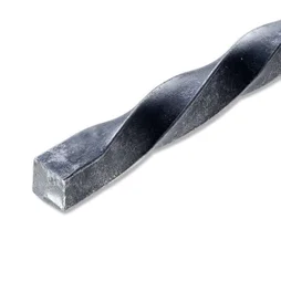 Carré Torsadé Acier Brut, L.2 M X L.1 Cm X H.1 Cm