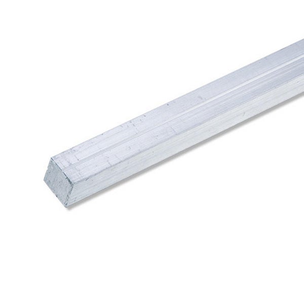 Carré Plein Aluminium Brut, L.1 M X L.0.75 Cm X H.0.75 Cm