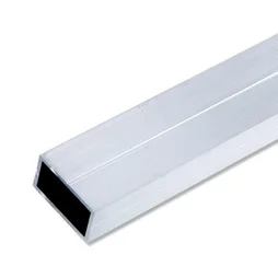 Tube Rectangulaire Aluminium Brut, L.1 M X L.1.95 Cm X H.1.15 Cm