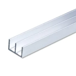 Double U Aluminium Brut, L.1 M X L.1.59 Cm X H.1 Cm