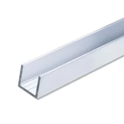 U Carré Aluminium Brut, L.2.5 M X L.1.55 Cm X H.1.55 Cm