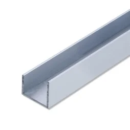 U Carré Aluminium Anodisé, L.1 M X L.1.01 Cm X H.0.82 Cm