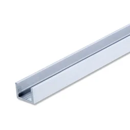 U Rectangulaire Lisse En Aluminium Anodisé, L1M X L1.35Cm X H1Cm X Ép0.15Cm