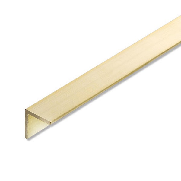 Cornière Égale Laiton Brut, L.1 M X L.1 Cm X H.1 Cm