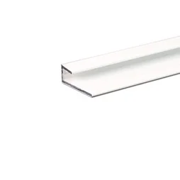Cimaise Aluminium Lisse Époxy Blanc L.2.5 X L.100 Cm Ep.1.3 Mm
