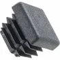 Lot De 2 Embouts Carrés Pvc Mat, L.15.5 Mm