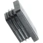 Lot De 2 Embouts Rectangles Pvc Mat, L.19.5 Mm