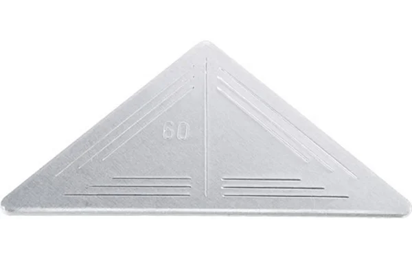 Lot De 4 Goussets Aluminium Brut, L.60 Mm