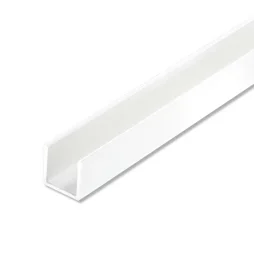 U Carré Pvc Mat, L.2.5 M X L.0.75 Cm X H.0.75 Cm