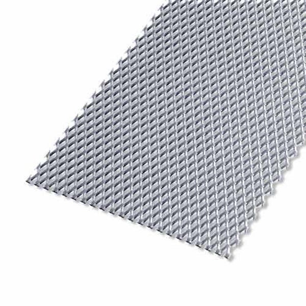 Tôle Acier Métal Déployé Brut Gris L.25 X L.50 Cm Ep.2.2 Mm