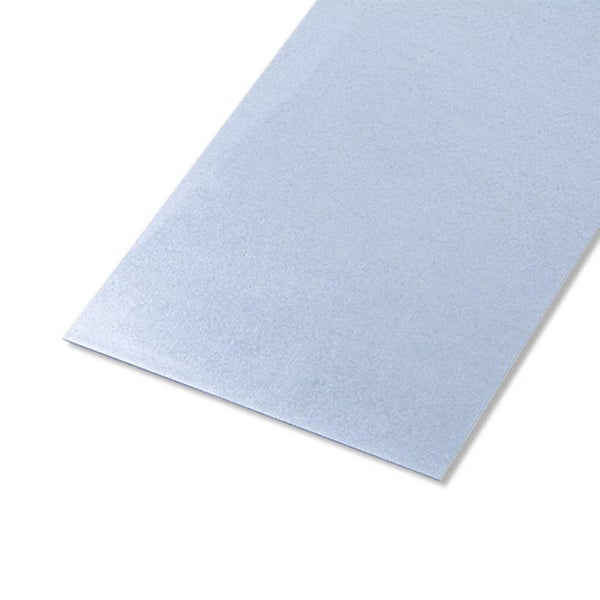 Tôle Acier Lisse Zingué Gris L.20 X L.100 Cm Ep.0.5 Mm