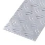 Tôle Aluminium Grain De Riz Brut Gris L.60 X L.100 Cm Ep.1.5 Mm