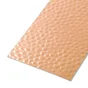 Tôle Aluminium Martelée Anodisé Cuivre L.60 X L.100 Cm Ep.0.5 Mm