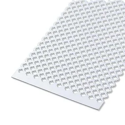 Tôle Aluminium Perforée Anodisé Gris L.60 X L.100 Cm Ep.0.7 Mm