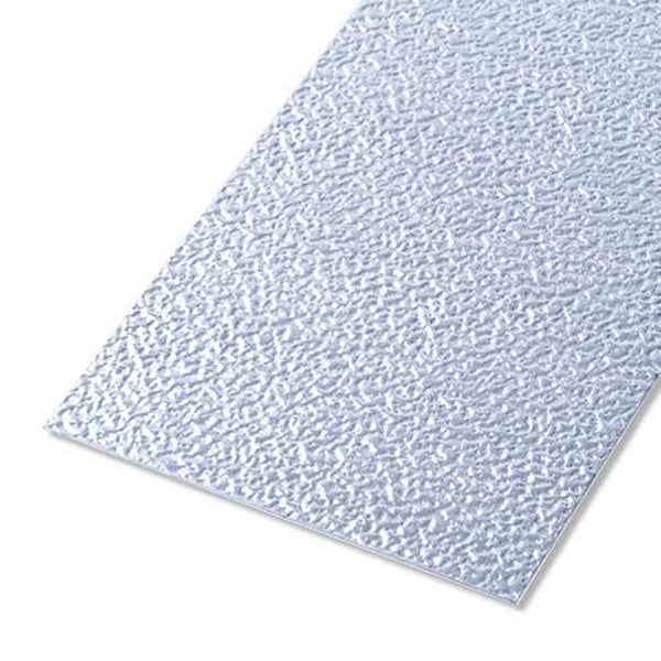 Tôle Aluminium Granitée Brut Gris L.25 X L.50 Cm Ep.0.8 Mm