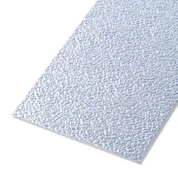 Tôle Aluminium Granitée Brut Gris L.25 X L.50 Cm Ep.0.8 Mm