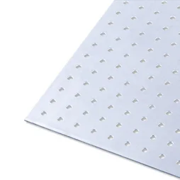 Tôle Aluminium Perforée Brut Gris L.25 X L.50 Cm Ep.1.5 Mm