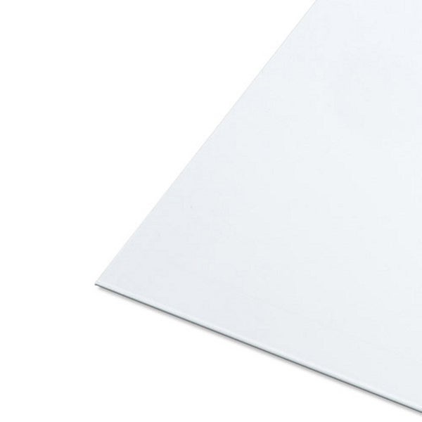Tôle Aluminium Lisse Époxy Blanc L.60 X L.100 Cm Ep.0.8 Mm