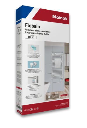 Sèche-serviettes électrique NOIROT 500W, H102.2 x l50 cm Flobain II Noirot