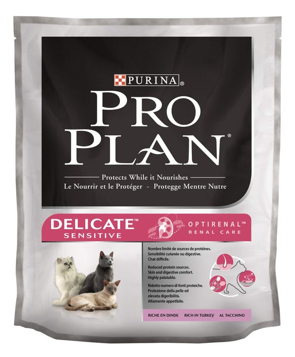 Croquette chat PRO PLAN adulte delicate optidigest riche dinde 400g