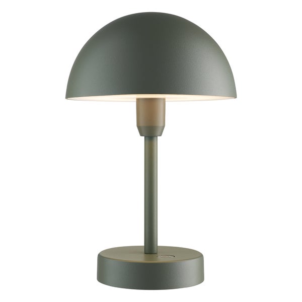 Lampe de table rechargeable USB, H.25 cm, aluminium, olive, Ellen NORDLUX
