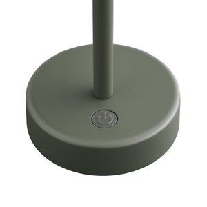 Lampe de table rechargeable USB, H.25 cm, aluminium, olive, Ellen NORDLUX
