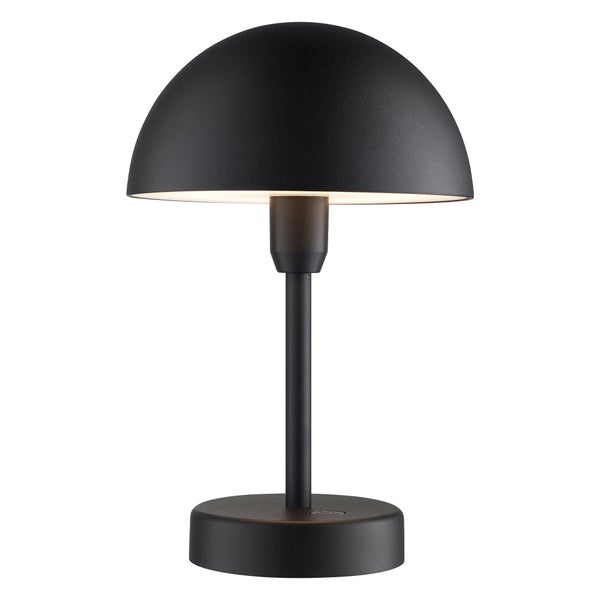 Lampe de table rechargeable USB, H.25 cm, aluminium, noir, Ellen NORDLUX