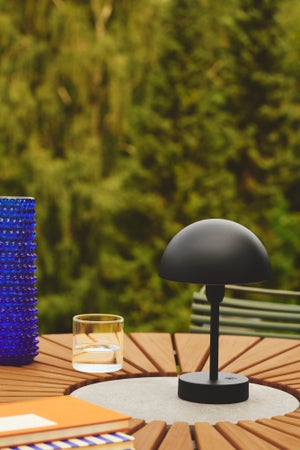 Lampe de table rechargeable USB, H.25 cm, aluminium, noir, Ellen NORDLUX