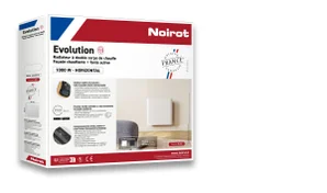 Radiateur elect dble systeme chauff evolution 1500w connecte horiz bl