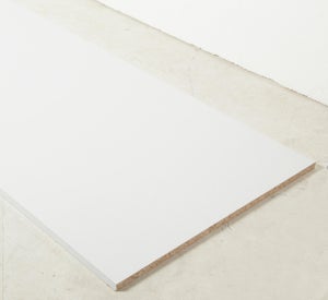 Tablette Agglomérée Blanc, L.250 X L.40 Cm X Ep.18 Mm