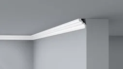 Moulure de plafond D13, polystyrène, 50x45mm, 2m, lot de 2, DECOFLAIR
