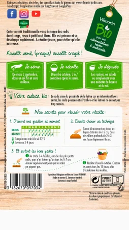 Radis de 18 jours BIO VILMORIN