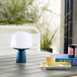 Lampe extérieur Luno rechargeable usb ip44 4000k bleu INSPIRE