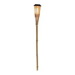 Balise solaire ORFEO effet flamme Bambou crépusculaire 1800k 60cm ip44 INSPIRE