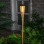 Balise solaire ORFEO effet flamme Bambou crépusculaire 1800k 60cm ip44 INSPIRE