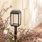 Balise solaire pediona 15lm 3000k ip54 noir inspire