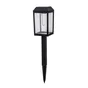 Balise solaire pediona 15lm 3000k ip54 noir inspire